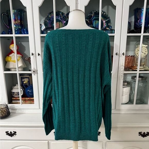 Terra & Sky Emerald Green Women's Sweater Size 1X NWT - Picture 5 of 12